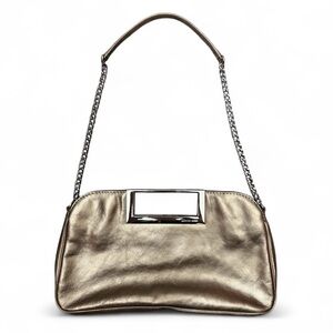 Michael Kors Metallic leather Gold Shoulder Bag